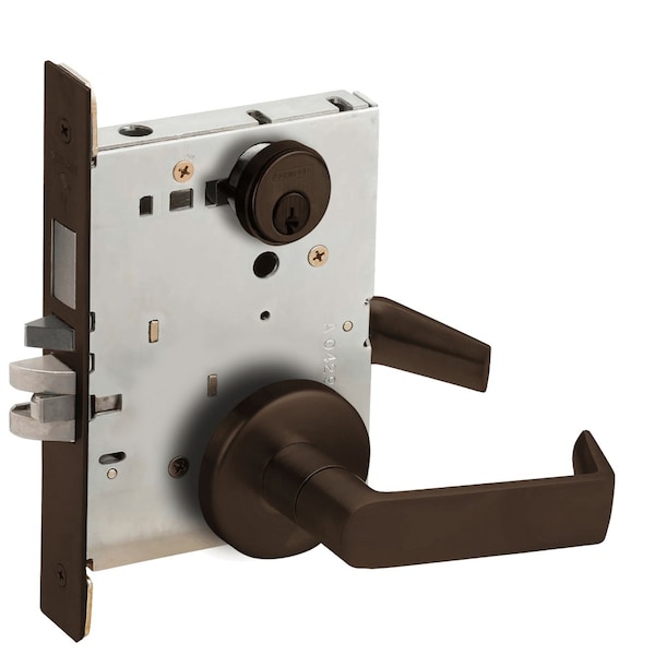 Schlage Entrance Mortise Lock with Deadbolt, 06B Design, Oil Rubbed Bronze L9453P 06B 613 - main